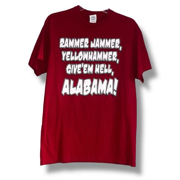 Delta Pro Weight Alabama Crimson Tide Rammer Jammer t-shirt - Picture 1 of 5